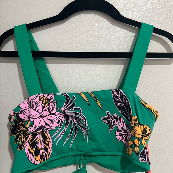 Maaji Tropical Leaf Print Bikini — Green, Pink & Yellow - Picture 9 of 14